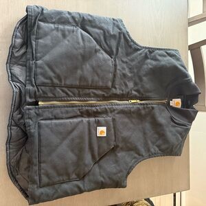 Carhartt Black Quilted Work Vest